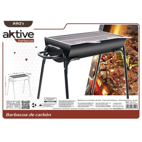 Grill Tragbarer Aktive Metall Edelstahl 91 x 71 x 33 cm – Bild 7