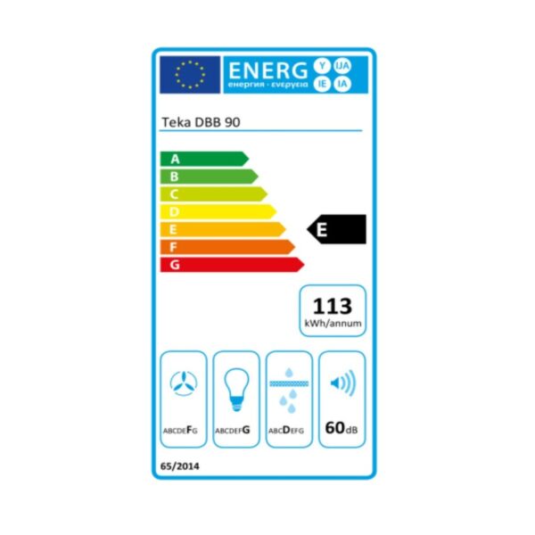 Konventioneller Rauchfang Teka DBB90 90 cm 380 m3/h 60 dB 195W – Bild 3