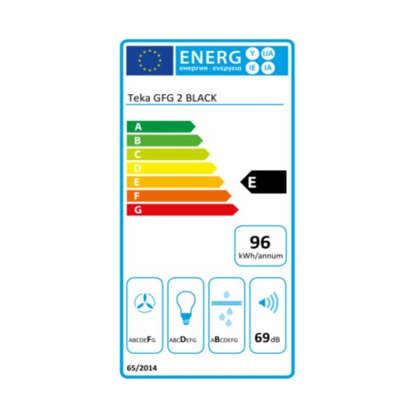 Konventioneller Rauchfang Teka GFG2 GLASS BLACK 55 cm 329 m3/h 63 dB 180W Schwarz – Bild 3