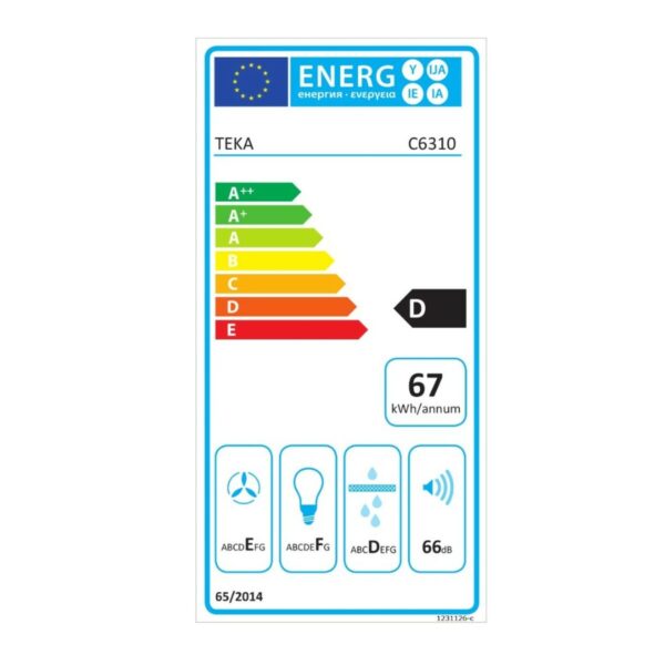 Konventioneller Rauchfang Teka C6029C Weiß – Bild 3