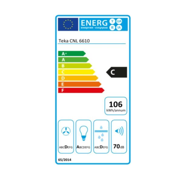 Konventioneller Rauchfang Teka 40436830 60 cm 694 m3/h 63 dB 233W Stahl – Bild 2