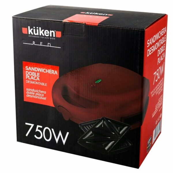 Sandwichmaker Küken 33790 Rot 750 W – Bild 2