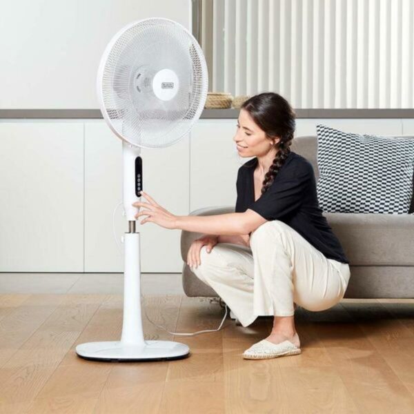 Freistehender Ventilator Black & Decker ES9440170B 135 cm 50 W Weiß – Bild 2