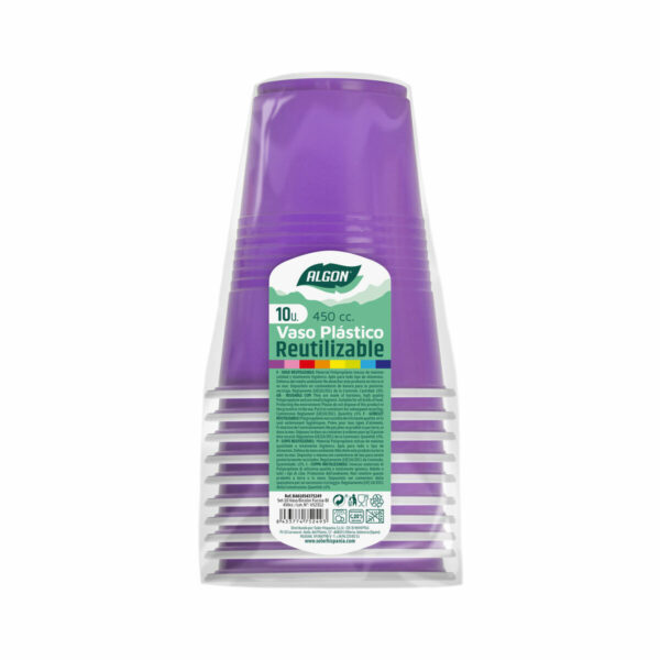 Mehrweg-Gläser-Set Algon Pink 48 Stück 450 ml (10 Stücke) – Bild 2
