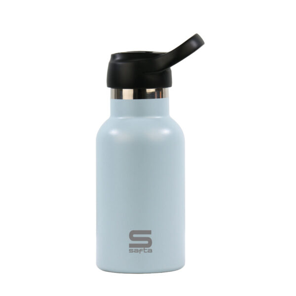 Thermosflasche Safta Cielo empolvado Hellblau Silikon Edelstahl – Bild 2