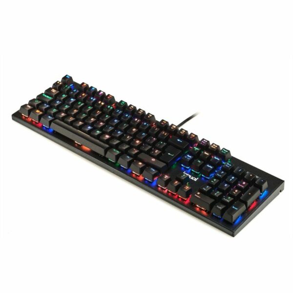 Tastatur iggual OBSIDIAN RGB Schwarz Qwerty Spanisch – Bild 2