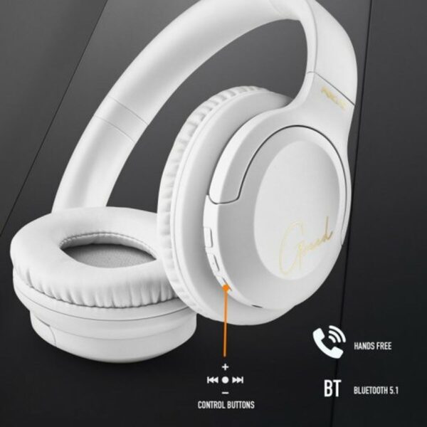 Bluetooth Kopfhörer mit Mikrofon NGS ARTICAGREEDWHITE Weiß – Bild 4