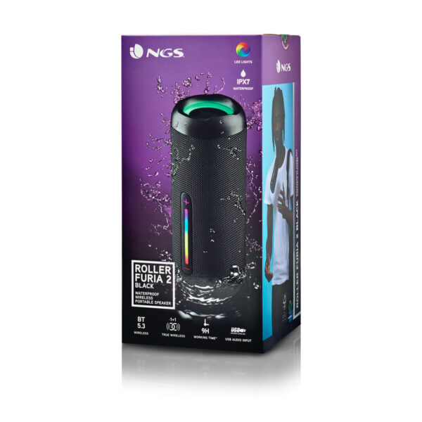Tragbare Bluetooth-Lautsprecher NGS Roller Furia 2 Black Schwarz 15 W – Bild 4