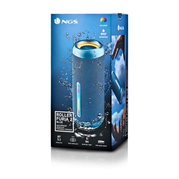 Tragbare Bluetooth-Lautsprecher NGS Roller Furia 2 Blue Blau 15 W – Bild 4
