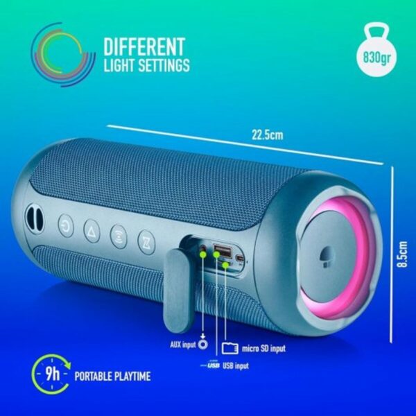 Tragbare Bluetooth-Lautsprecher NGS ROLLERFURIA3BLUE Blau 60 W – Bild 4