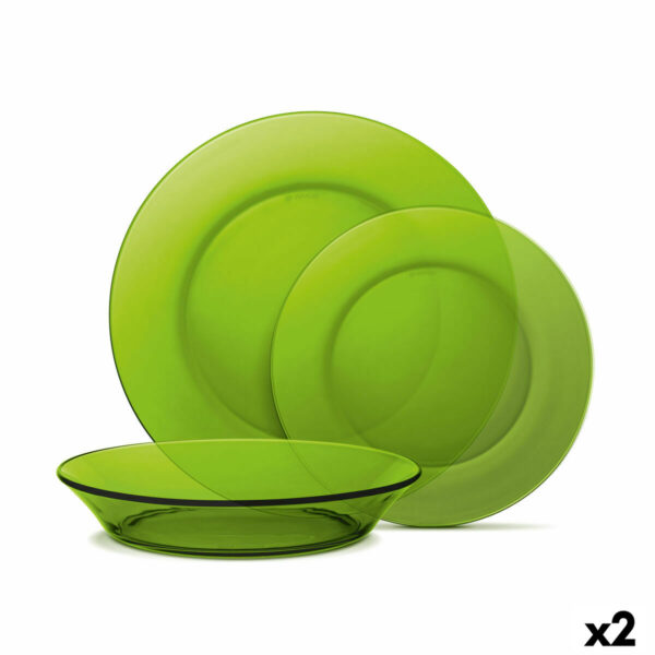 Geschirr-Set Duralex Lys 12 Stücke grün (2 Stück)