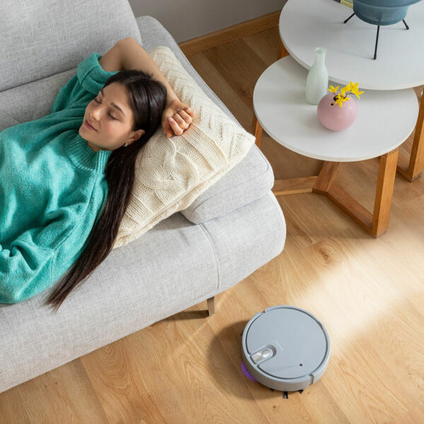 Multifunktionaler wiederaufladbarer Staubsaugerroboter 5 in 1 Varob InnovaGoods – Bild 3