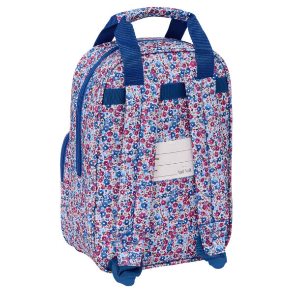 Schulrucksack Nait Nait Flores coimbra azul Blau 20 x 28 x 8 cm – Bild 3