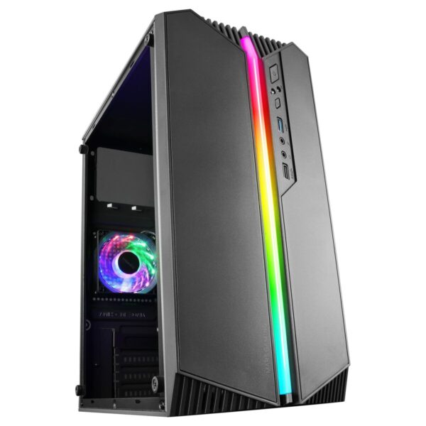 ATX Semi-Tower Gehäuse Mars Gaming MCS1 Schwarz – Bild 3