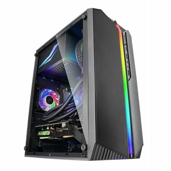 ATX Semi-Tower Gehäuse Mars Gaming MCS1 Schwarz – Bild 2