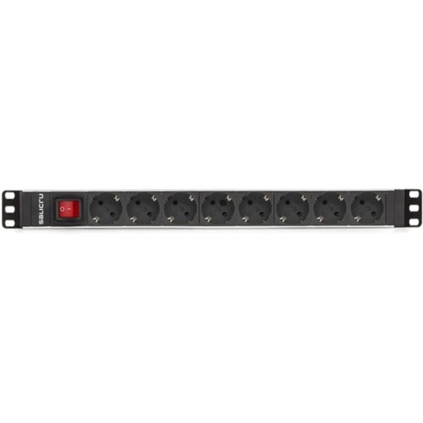 Schuko 19" 8 Steckerleiste Salicru SPS 8F PDU SCH/SCH 1,5 m (1,5 m) – Bild 2