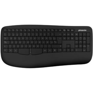 Drahtlose Tastatur Phoenix K201 Schwarz Qwerty Spanisch