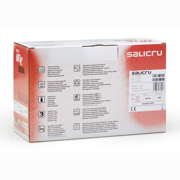 Unterbrechungsfreies Stromversorgungssystem Interaktiv USV Salicru SPS 900 ONE IEC 360 W – Bild 3
