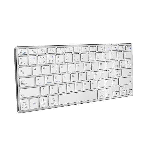Drahtlose Tastatur Subblim SUB-KB-3ADC200 Silberfarben Qwerty Spanisch