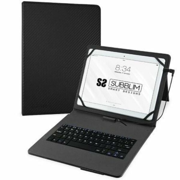 Hülle für Tablet und Tastatur Subblim SUB-KT1-USB001 Schwarz Qwerty Spanisch – Bild 3