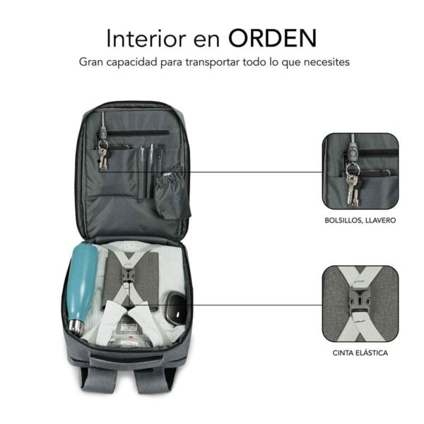 Laptoptasche Subblim SUB-BP-3EAP100 Grau – Bild 7