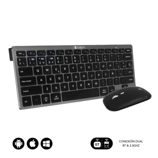 Tastatur mit Maus Subblim SUBKBC-OCO020 Grau – Bild 2