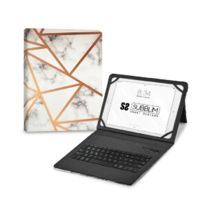 Hülle für Tablet und Tastatur Subblim SUBKT5-BTTW10 Bunt Qwerty Spanisch