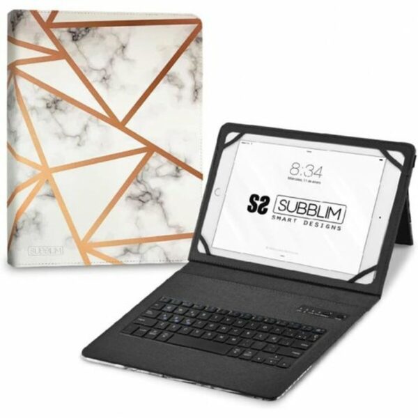 Hülle für Tablet und Tastatur Subblim SUBKT5-BTTW10 Bunt Qwerty Spanisch – Bild 2