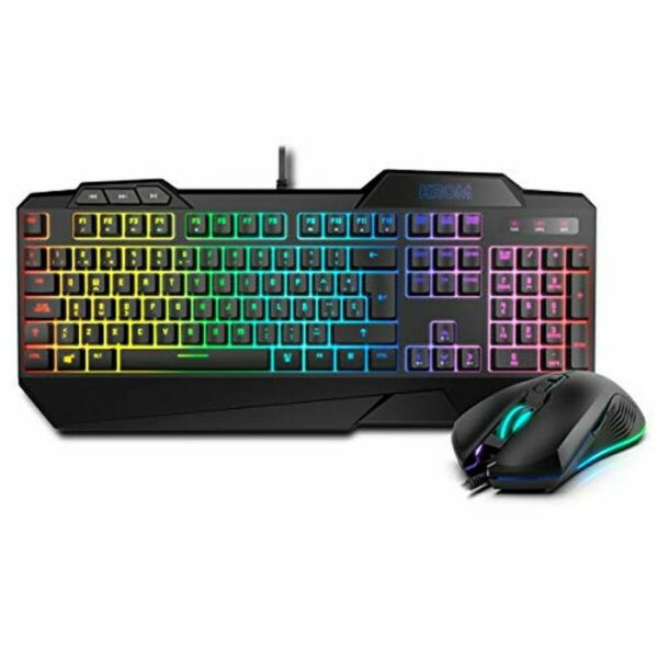 Tastatur und Gaming Maus Krom NXKROMKRSHRSP Schwarz – Bild 4