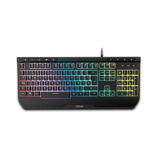 Pack gaming Krom Kenya Schwarz Qwerty Spanisch – Bild 2