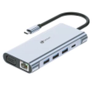 Hub USB LEOTEC LEDS01 Grau 100 W