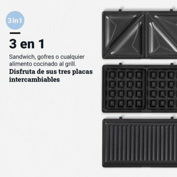 Sandwichmaker Universal Blue 700 W Schwarz – Bild 3