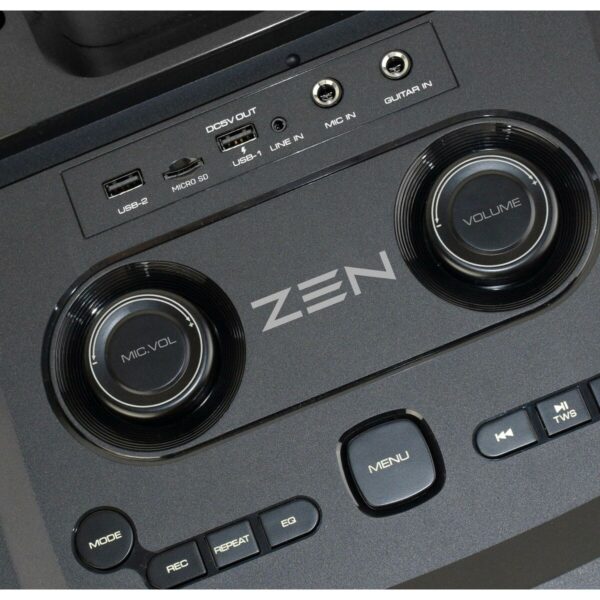 Bluetooth-Lautsprecher ZEN ZEN RINGS 600W Schwarz – Bild 4