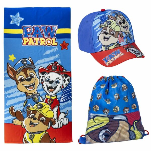 Strandbadetuch The Paw Patrol Blau 27 x 33 x 7 cm 3 Stücke