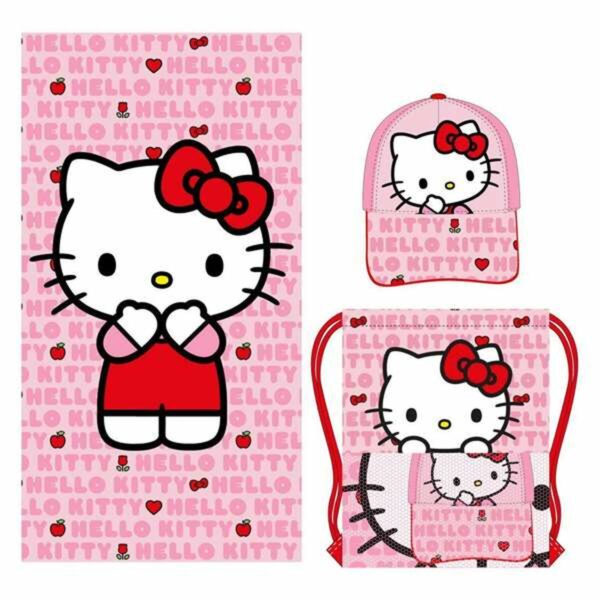 Strandbadetuch Hello Kitty Rosa