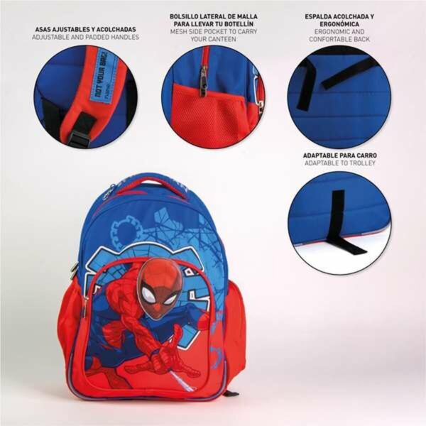 Schulrucksack Spider-Man Blau – Bild 4