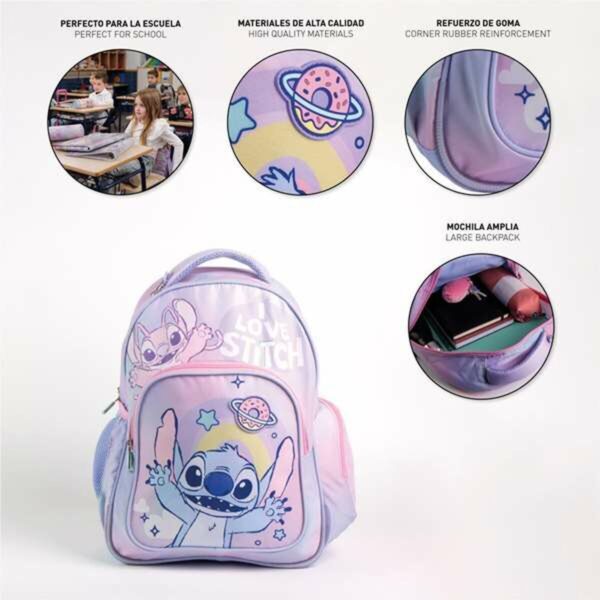 Schulrucksack Stitch Lila – Bild 3