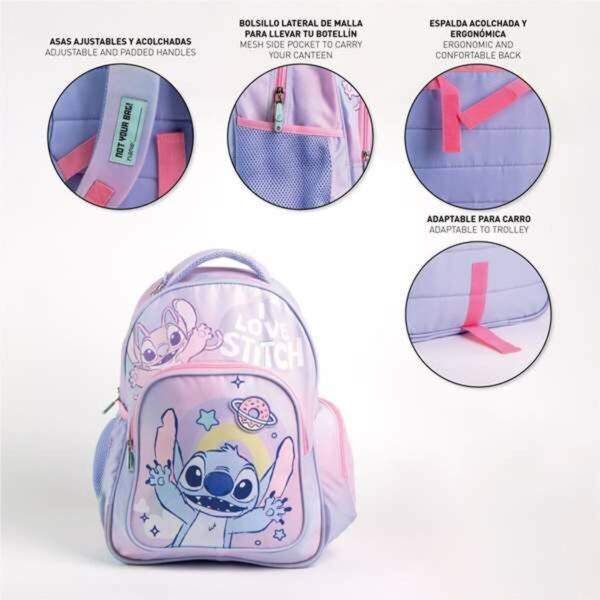 Schulrucksack Stitch Lila – Bild 4