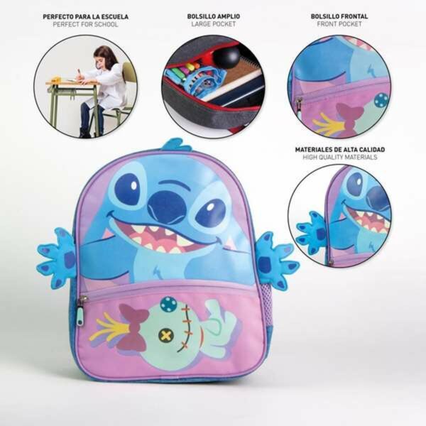 Schulrucksack Stitch Blau – Bild 3
