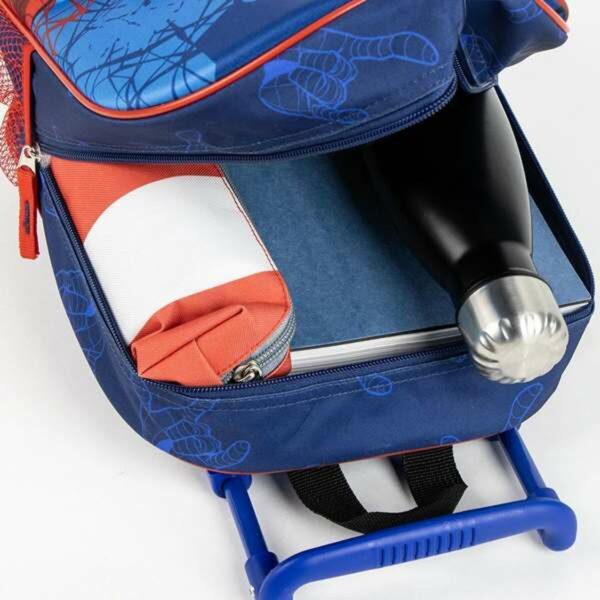 Schulrucksack 3D mit Rädern Spider-Man Blau 25,0 x 31,0 x 10,0 cm – Bild 3