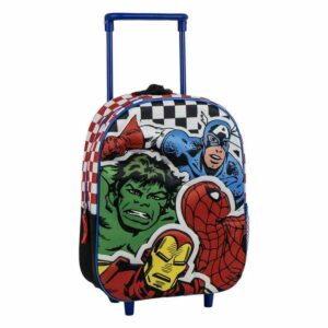 Schulrucksack 3D mit Rädern The Avengers 25,0 x 31,0 x 10,0 cm