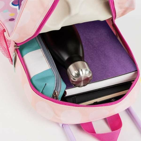 Schulrucksack 3D mit Rädern Minnie Mouse Rosa 25,0 x 31,0 x 10,0 cm – Bild 3