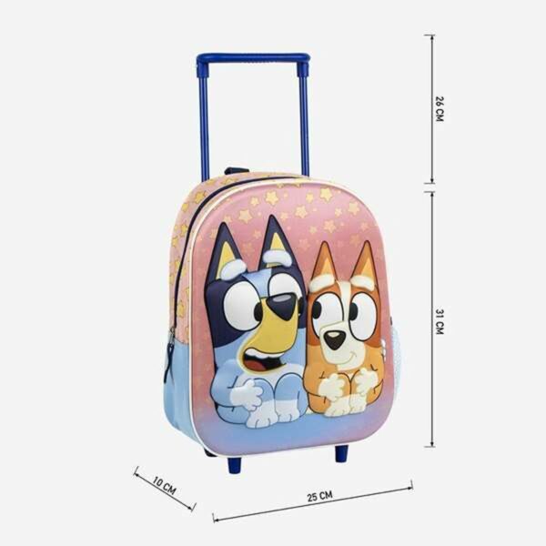 Schulrucksack 3D mit Rädern Bluey Rosa 25,0 x 31,0 x 10,0 cm – Bild 5