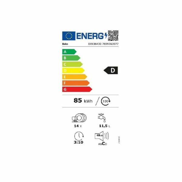 Geschirrspüler BEKO DIN36430 Weiß 60 cm (60 cm) – Bild 2