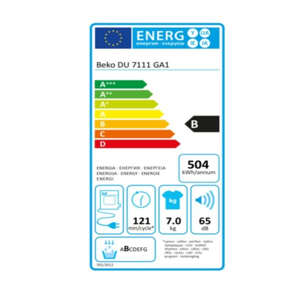 Kondensationstrockner BEKO DU-7111 GA1 (7 Kg) – Bild 3