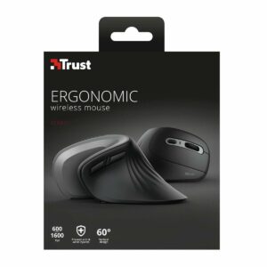 Schnurlose Mouse Trust 23507 Schwarz Schwarz/Silberfarben Silberfarben 1600 dpi