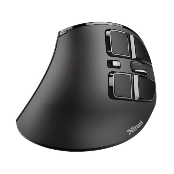 Schnurlose Mouse Trust Voxx Ergonomisch Vertikal Bluetooth Aufladbar Schwarz 2400 dpi – Bild 3
