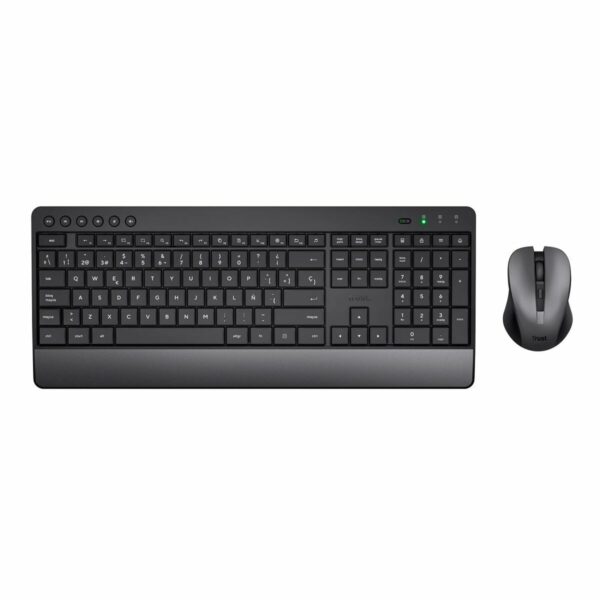 Tastatur mit Maus Trust Trezo Schwarz Qwerty Spanisch Spanisch QZERTY – Bild 2
