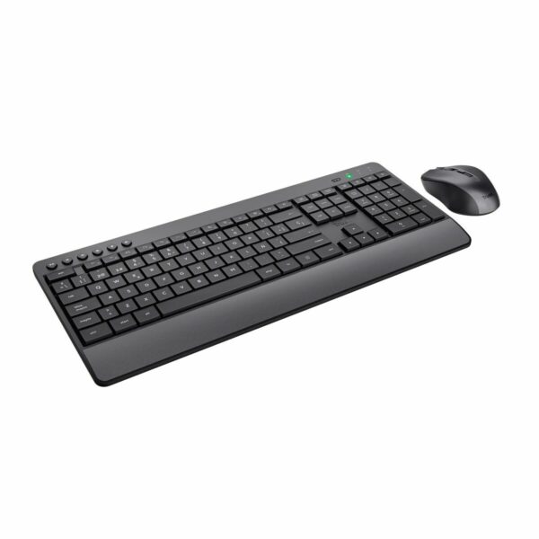 Tastatur mit Maus Trust Trezo Schwarz Qwerty Spanisch Spanisch QZERTY – Bild 3