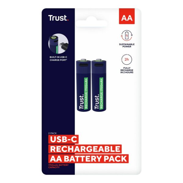 Batterien Trust 25584 AA 3,7 V (2 Stück) – Bild 5